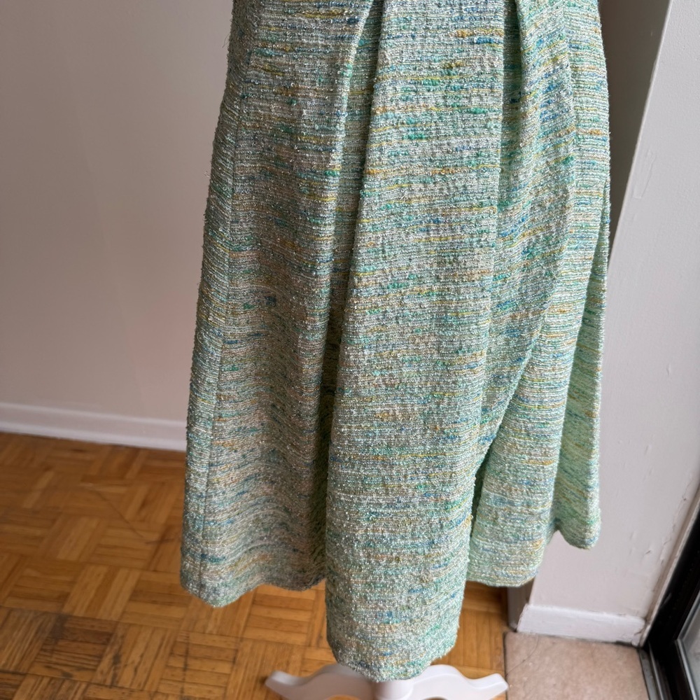 ANTHROPOLOGIE PAPER CROWN Pleated Tweed Dress Med - Picture 6 of 11